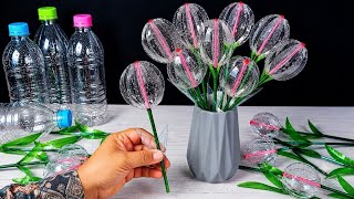 Full Turn Waste Into Art: Plastic Bottle Flower Craft Tutorial Guide