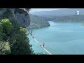 On a testé pour vous la via ferrata au dessus du lac de Vouglans dans le Jura