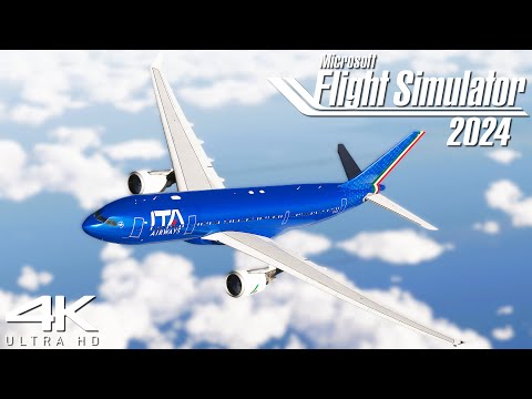 ITA Airbus A330-200 | RTX 4080 Super 16GB Flight Simulator 2024 | Rome ✈ Washington DC