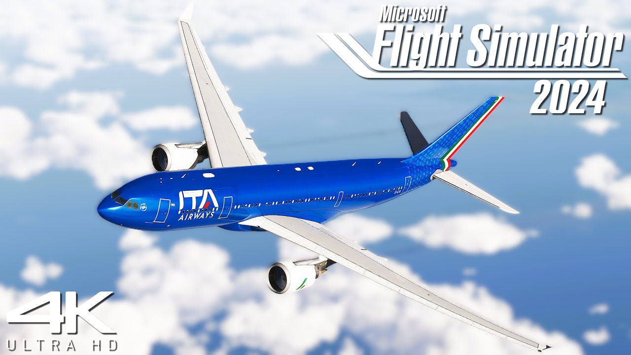 ITA Airbus A330-200 | RTX 4080 Super 16GB  Flight Simulator 2024 | Rome ✈ Washington DC