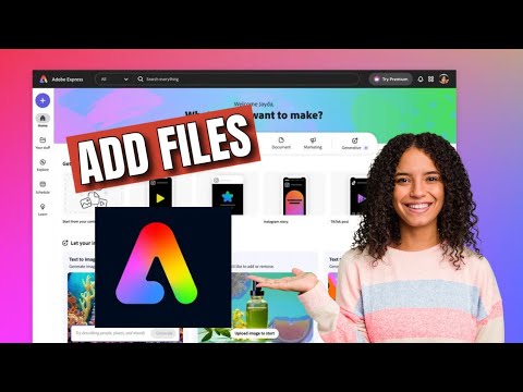How to Add Files in Adobe Express 2025? - YouTube