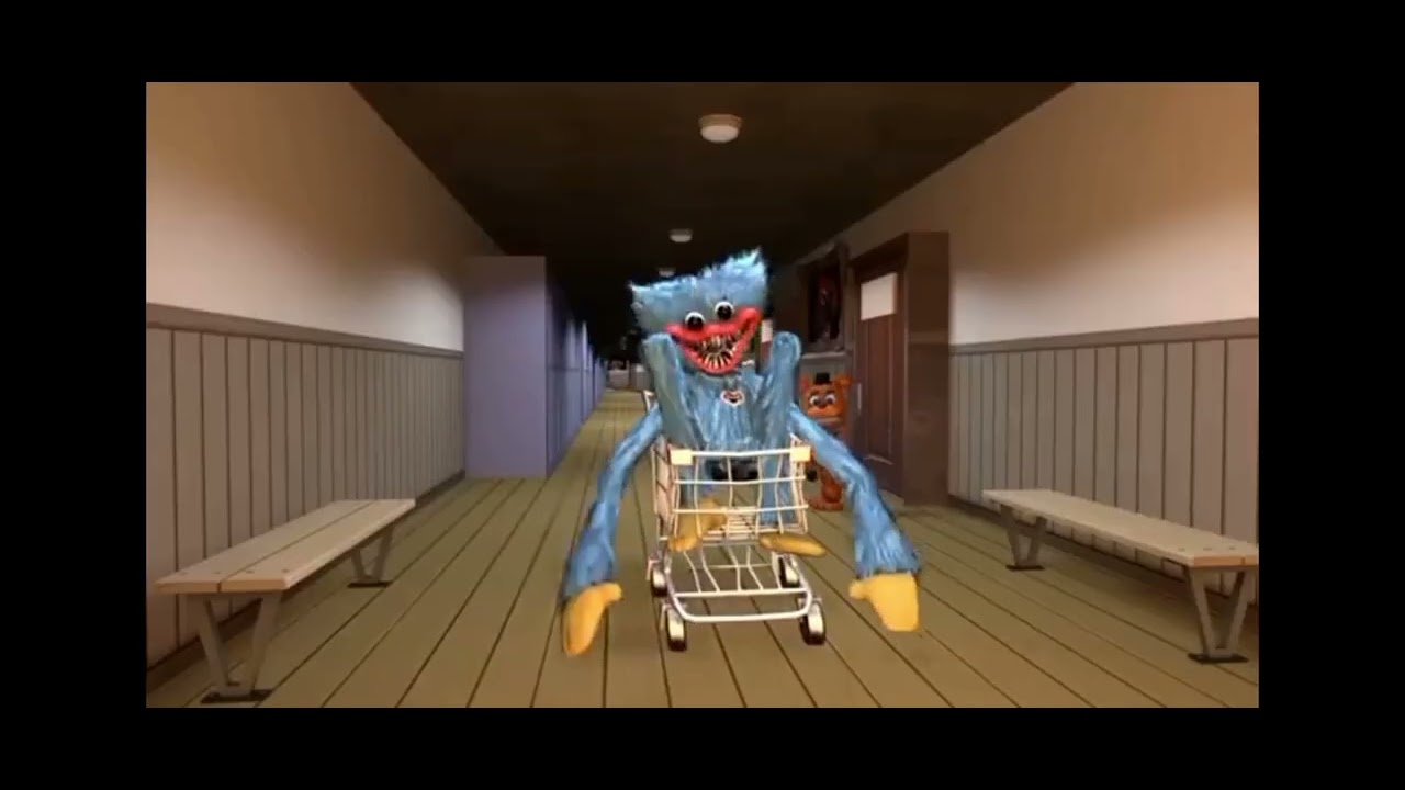 CarMe - Huggy Wuggy rides a shopping cart 🛒 - YouTube