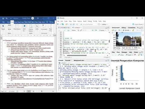 PENERAPAN 5 SOAL DISTRIBUSI KE R STUDIO | TEORI PELUANG