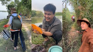 TTA - Leaving Home Determined to Catch Fish | Fishing Spot Through the Forest p1 p2 p3