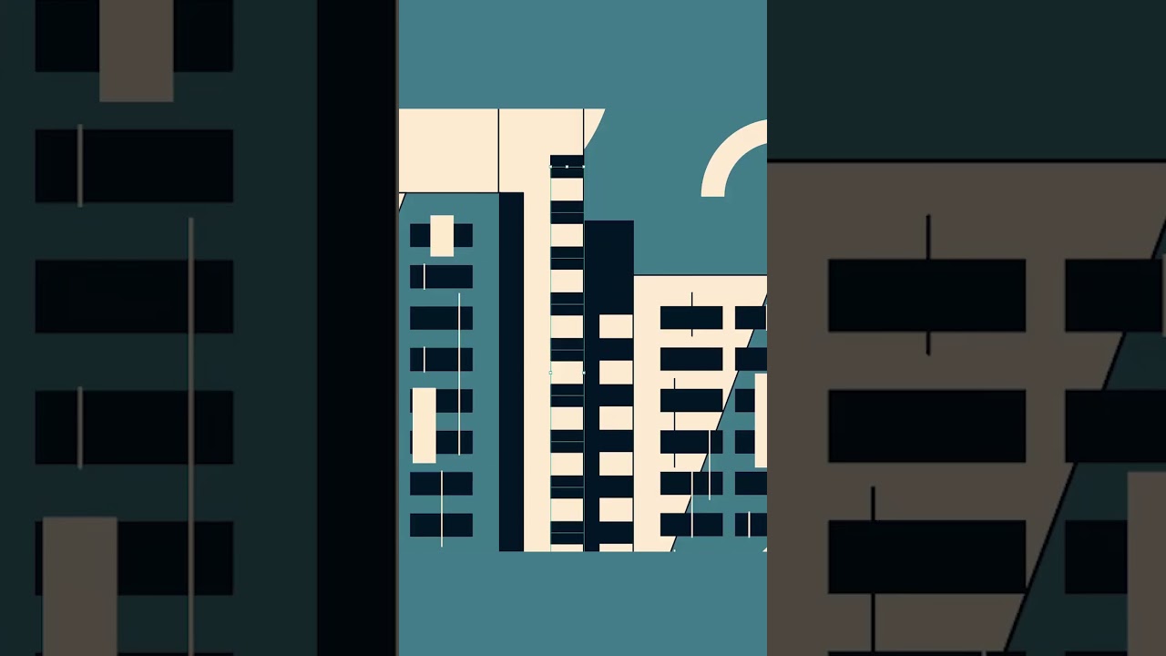 geometric design, minimalist vector illustration, speedart #flatdesign #motiongraphics #vectorart