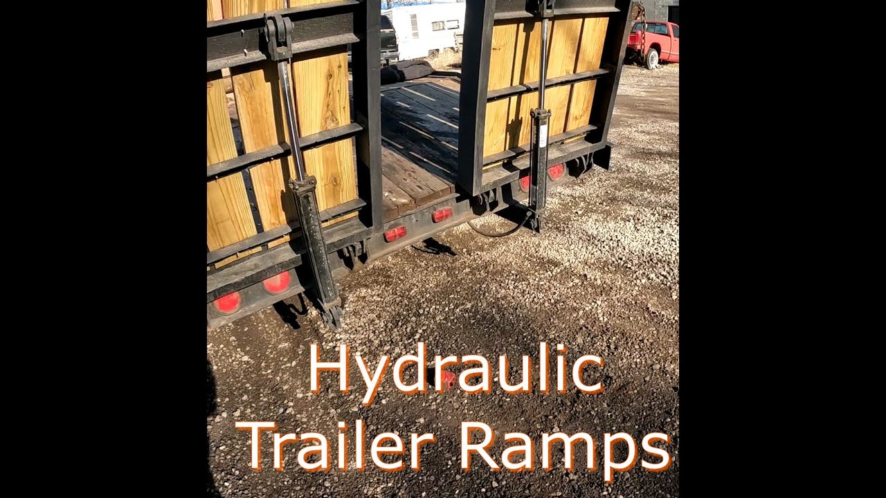 Hydraulic trailer ramps YouTube