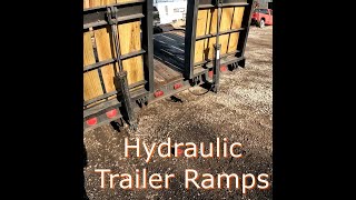 Hydraulic trailer ramps