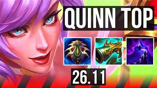 QUINN vs JAX (TOP) | 47K damage | KR Master | 26.11
