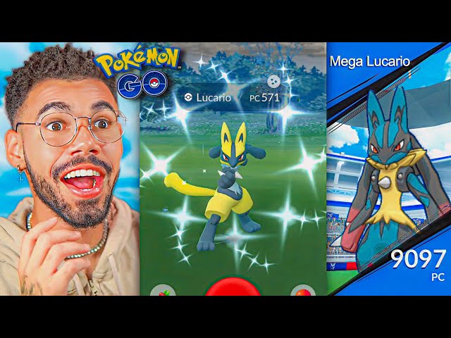 TREINANDO O FUTURO MEGA LUCARIO SHINY - POKÉMON GO, Cris