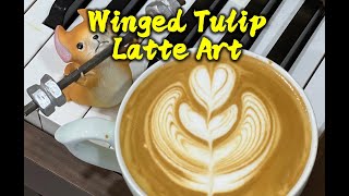 Winged Tulip Latte Art 16th May