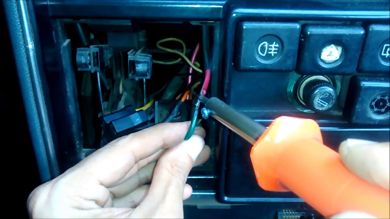 Renault 9 desmonte panel ventilador Mant electrico AC