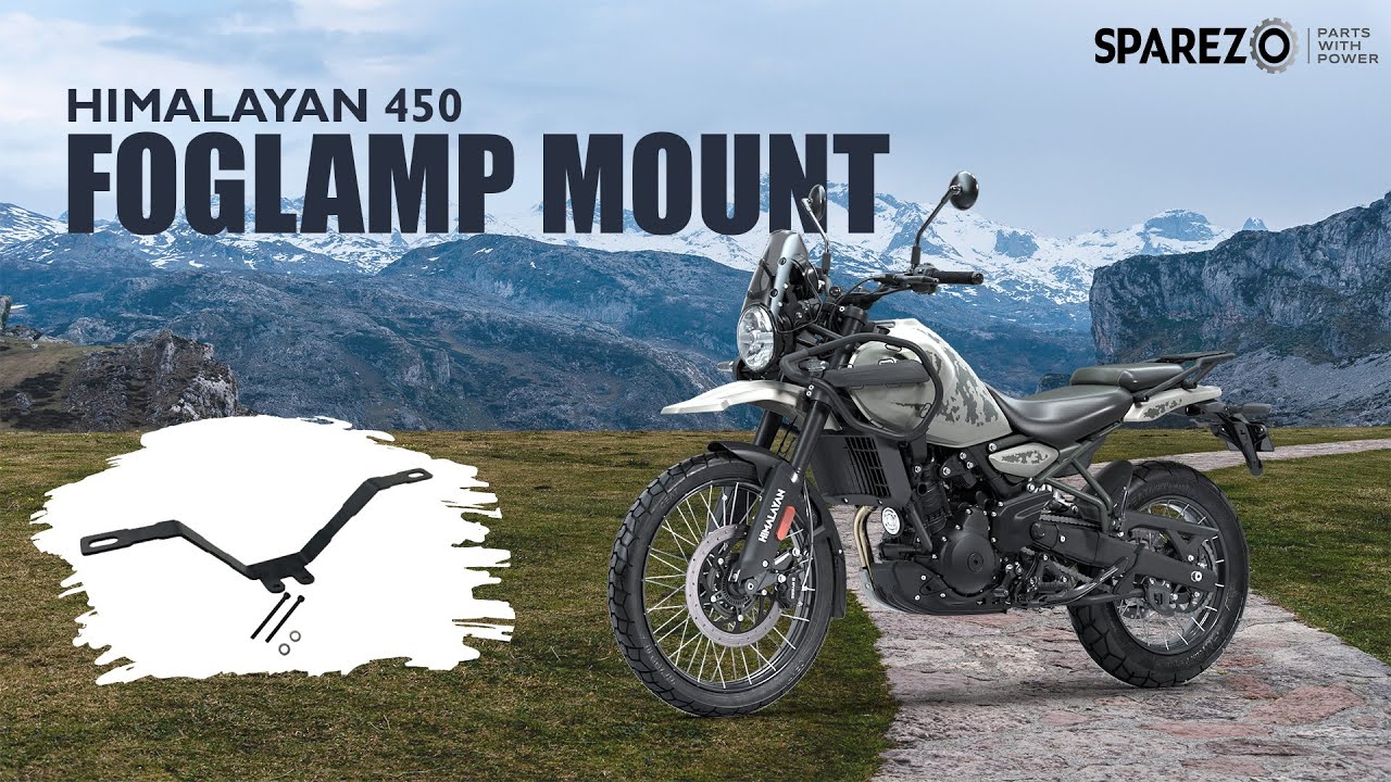 Royal Enfield Himalayan 450 | Fog Light Mount | Installation - SPAREZO