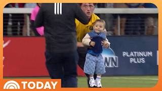 Watch: Toddler Invades Soccer Pitch Mid-Game