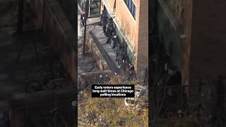 Early voters experience long lines at various Chicago polling locations
