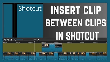 How To Insert A Video Clip Between Clips In Shotcut Timeline | Shotcut