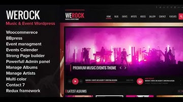 WeRock Multipurpose Music & Event Wordpress Theme - Video ServerThemes.Net