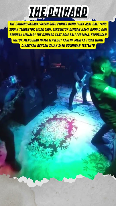 THE DJIHARD pioner band punk asal Bali #musicbali #Punk #beritamusik #independence #musik