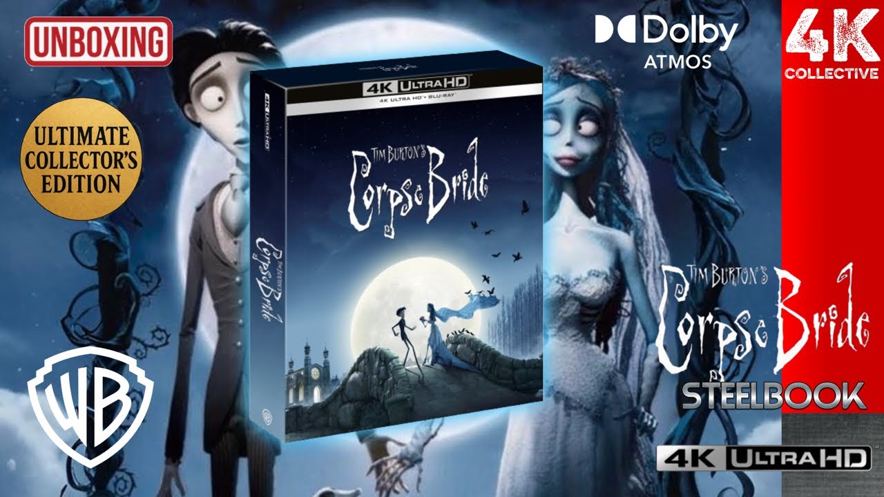 Распаковка «Трупа невесты» Тима Бёртона 4K UltraHD Blu-Ray в ограниченном коллекционном стилбуке