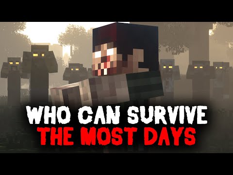 Whoever Can Survive The Most Days In A Zombie Apocalypses In Hardcore Minecraft Wins