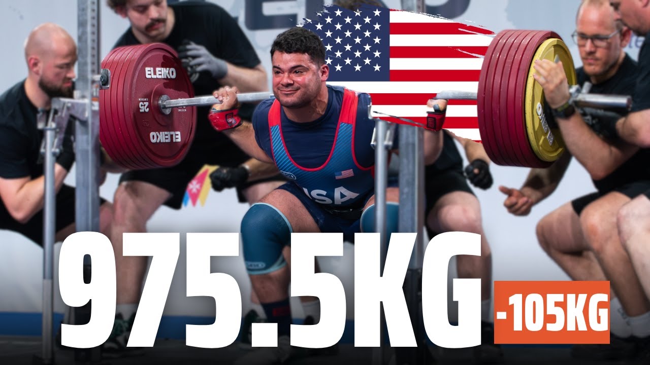 Энтони Макнотон | Сумма 975,5 кг -105 кг | Чемпионат мира IPF 2025