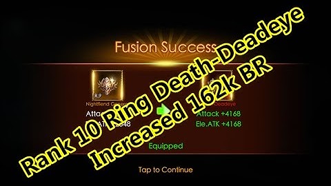 Legacy Of discord- Rank 10 Death-Deadeye Ring Increased 162k BR