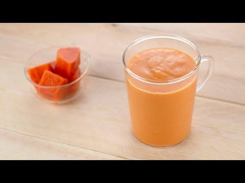 papaya-milkshake-papaya-milk-recipe