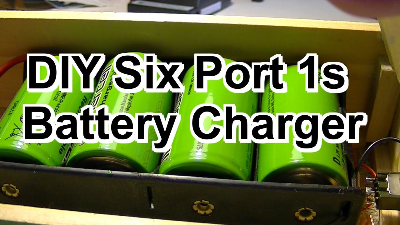 DIY Six Port 1S LiPo Battery Charger, Build from single chargers. - YouTube