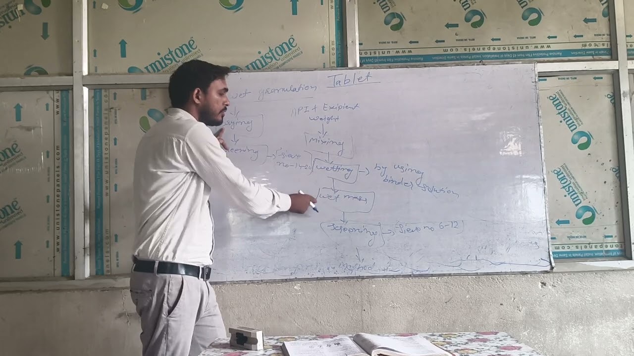 D.Pharm 1st year Pharmaceutics. Method of preparation of Tablet (Wet Granulation Methods).      L 2