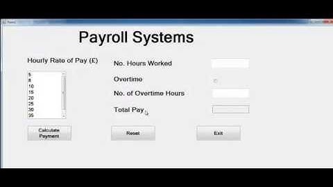 Visual Basic.Net Payroll Project using Listbox