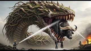 GIANT PYTHON Attacks Poor Baby Buffalo! 😱 Heroic Rescue Team Saves The Day Wealth