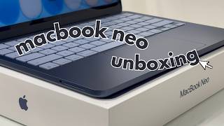Macbook Neo Unboxing Indigo, 256 Gb Aesthetic Set-Up First Look Affordable? Worth It?