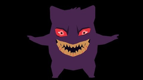 3. GENGAR - Blender Low Poly Pokemon Tutorial - Face