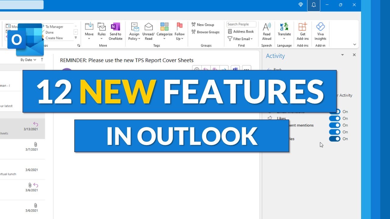 12 New Features in Outlook for 2022 // Desktop, Mobile & Web - YouTube