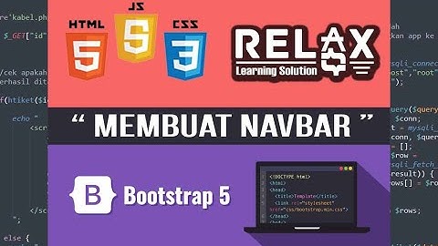 Membuat Navbar With HTML + CSS + Bootstrap #Part1