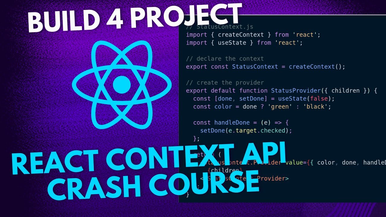🚀 React Context Crash Course – State in 2025! - YouTube