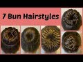 7 Ways To Make A Bun Using A Hair Donut Compilation! 1 Week Of Bun Hairstyles