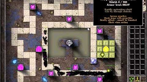 Gemcraft Labyrinth D4 Shadows and pylons