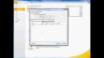 Adtech Hosted Exchange - Setting Up Auto Replies (Out of Office Replies)