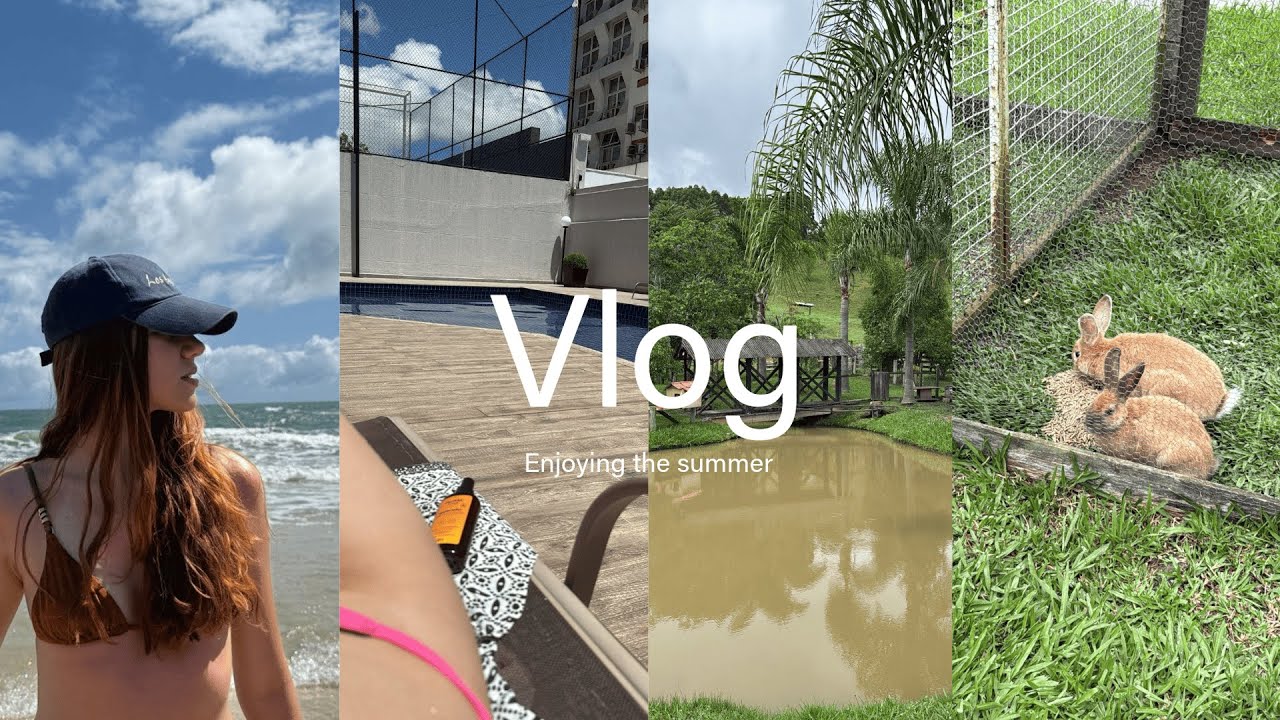 Vlog de ano novo: Praia, Parque Aquático, Sítio com os amigos e muito mais!