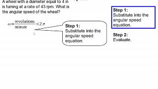 How to Convert from Revolutions per Minute to Angular Speed
