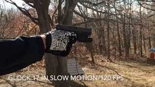 Glock 17 9mm firing in slow motion