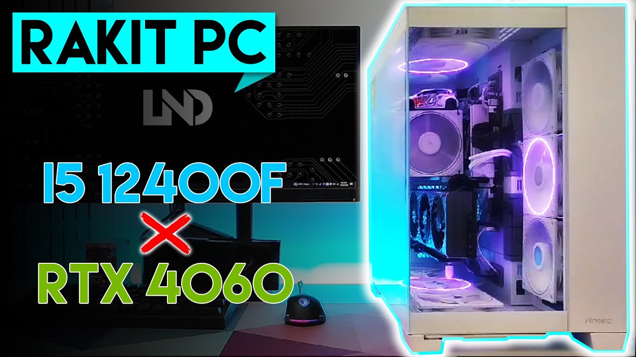 Rakit PC Mid End Putih Estetik | Intel i5 12400F, Asus ProArt RTX 4060 ft. Antec C8 Constellation
