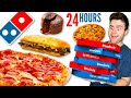 I only ate Domino's for 24 HOURS CHALLENGE!
