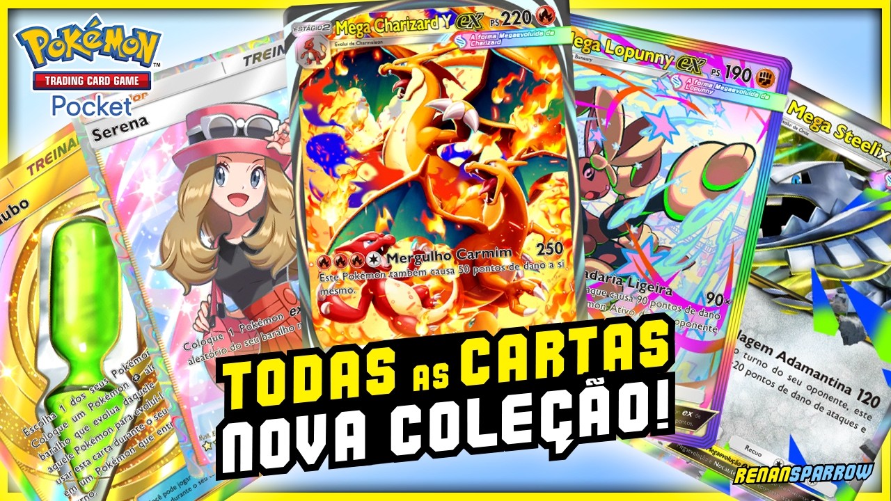 TODAS AS CARTAS da NOVA COLEÇÃO: *CHAMA CARMESIM*! || Pokémon TCG Pocket 