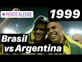 Así disfrutamos el Brasil vs Argentina 1999. Exhibición brasileña. #RivaldoRonaldo