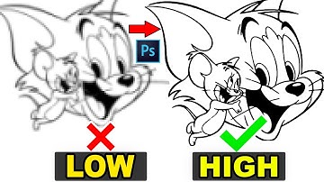 Depixelate Any Image in Photoshop | Convert Low-Res to High-Quality!