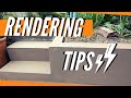 Rendering A Garden Wall & Brick Steps With Sand And Cement (Plastering For Beginners)