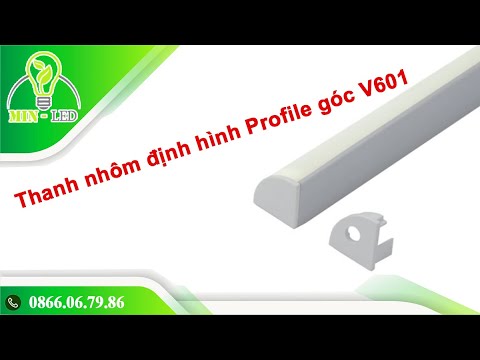 Video Thanh nhôm định hình Profile góc V601 lắp nổi lắp tủ... - youtube