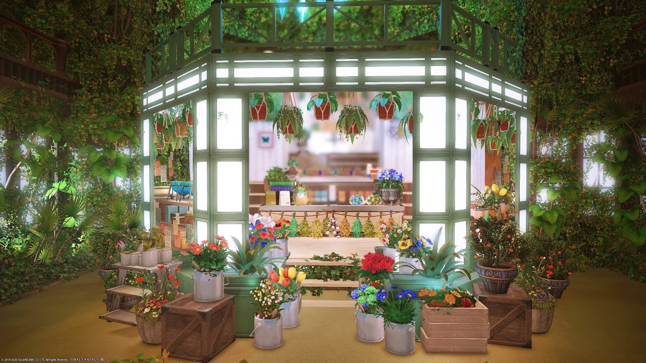 Ff14 Nora Rappy Housing Flower Shop フラワーショップ Youtube