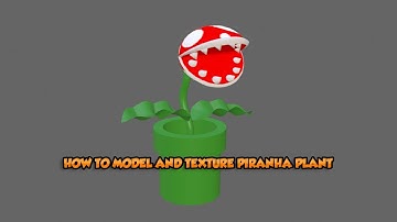 Modeling and texturing Piranha Plant from Super Mario Bros - Blender 2.8 Tutorial